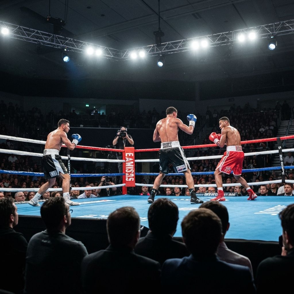 Live boxing match